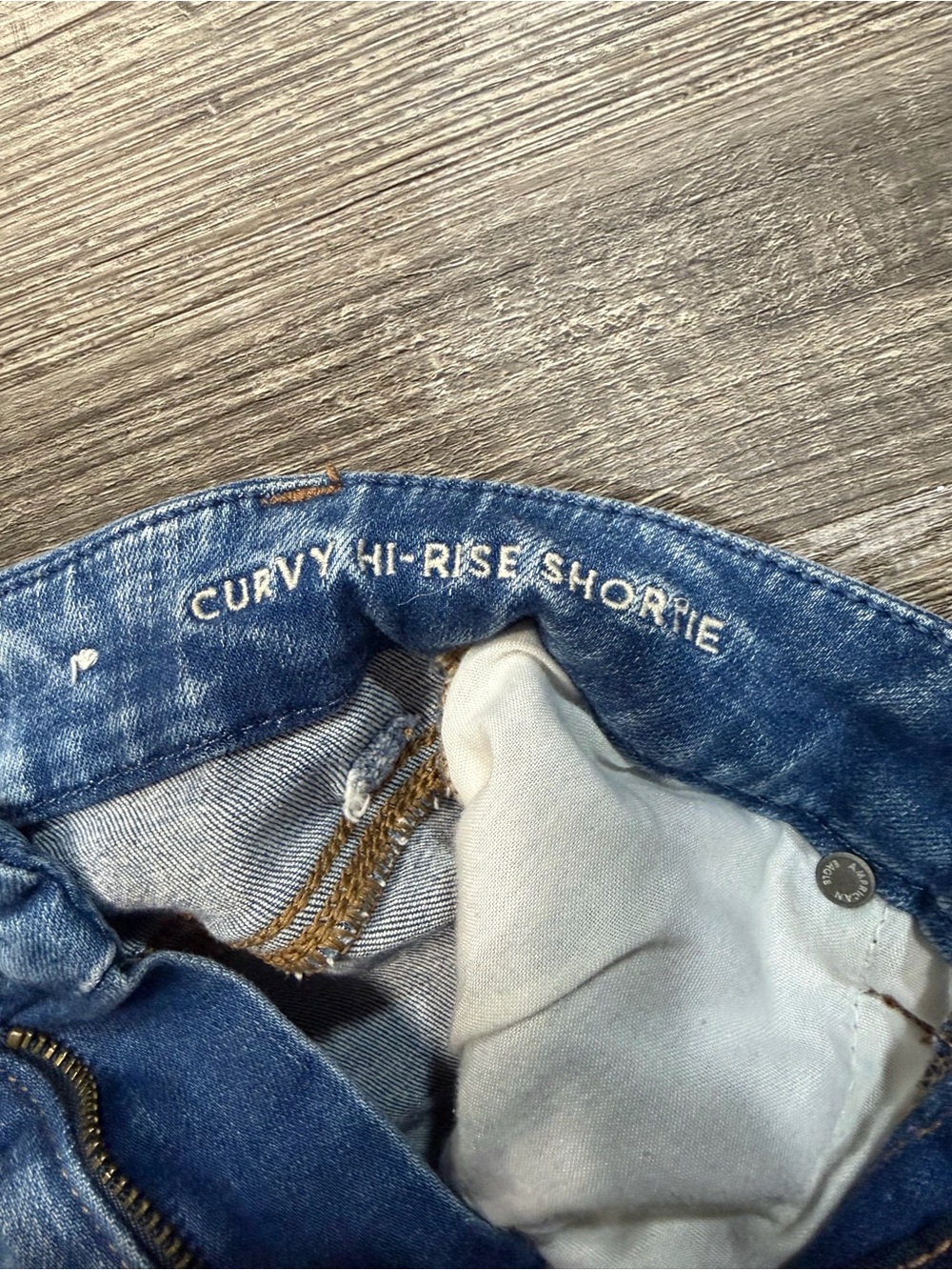 American Eagle Outfitters Distressed Blue Denim Shorts next level Stretch‎ Read* - Picture 5 of 11